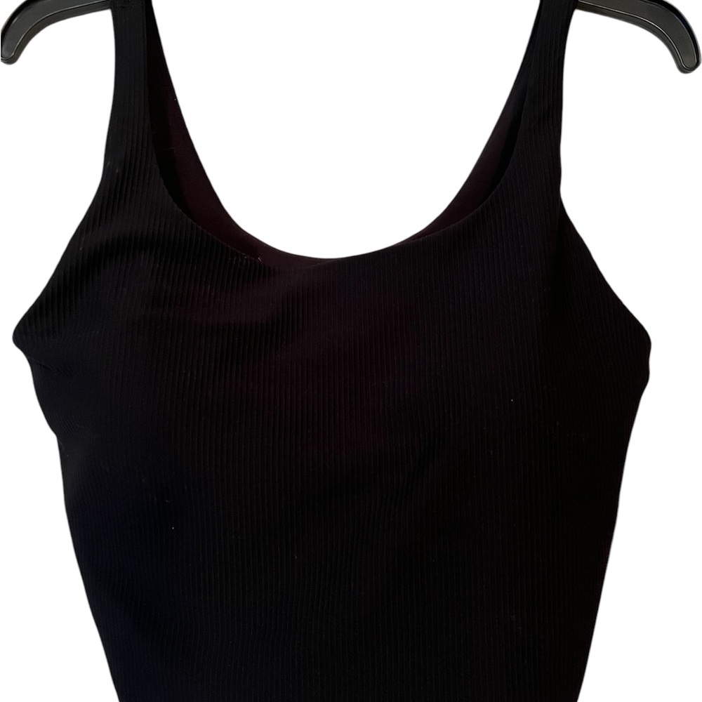 Old Navy Black Fitted Sleeveless Tank Top